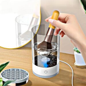 💄 Automatic Makeup Brush Cleaner & Dryer – USB Rechargeable, Deep Clean in Seconds