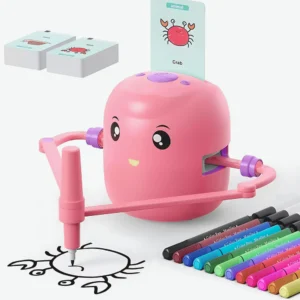 🔥 Smart Drawing Robot for Kids – 100+ Cards | Educational Learning Toy | Hand-Eye Coordination | Interactive Gadget